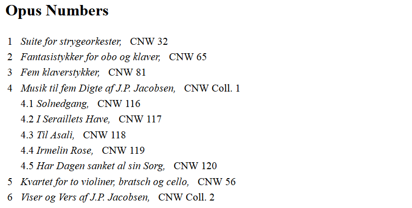 opus index